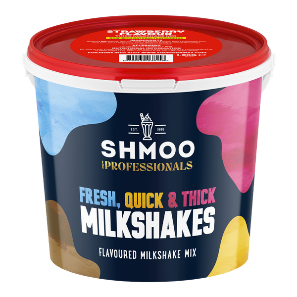 Aimia Foods Shmoo Milkshake Mix Strawberry / 1.8kg Tub Shmoo Strawberry Mix 1.8kg